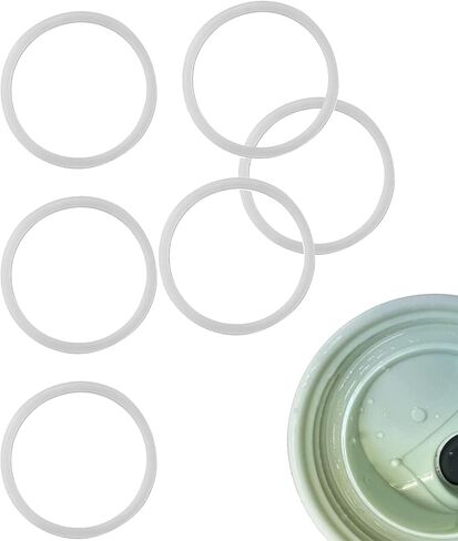 6 Pack Replacement Water Bottle Gasket Replacement for Owala FreeSip,Silicone Lid Seal Sealing Gaskets Accessories Replacement Parts Compatible with Owala Stainless Steel Cup (Clear) in Saudi Arabia