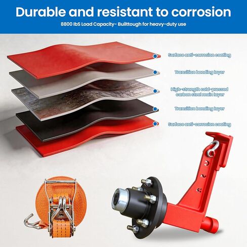 2 Sets of Container Wheel 6-Ear Wheel Kits, Heavy-Duty Container axles and Heavy-Duty Ratchet Bundles for Moving 20-Foot - 40-Foot containers, Container Accessories in Saudi Arabia