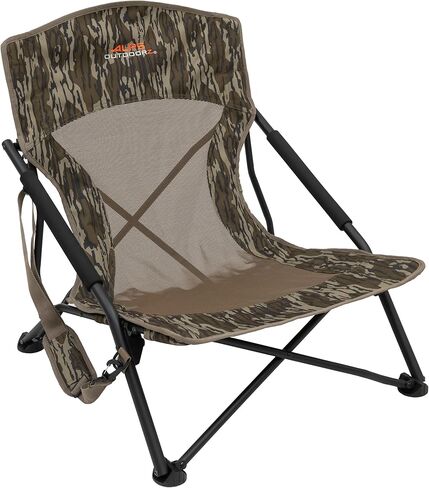 كرسي الصيد ALPS OutdoorZ Vanish Turkey مع تصميم منخفض الارتفاع قابل للطي، وتمويه Mossy Oak Obsession، وإطار فولاذي متين، وحزام حمل مبطن على الكتف in Saudi Arabia