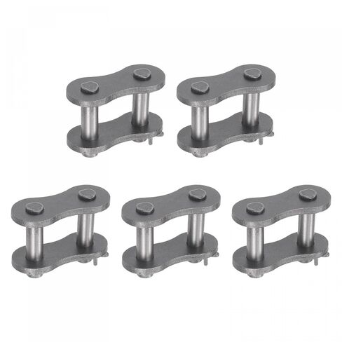 uxcell 5Pcs #100 Chain Master Connector Link Roller, 1 1/4" Pitch Carbon Steel, Standard Connecting Split Links for 20A Chain in Saudi Arabia