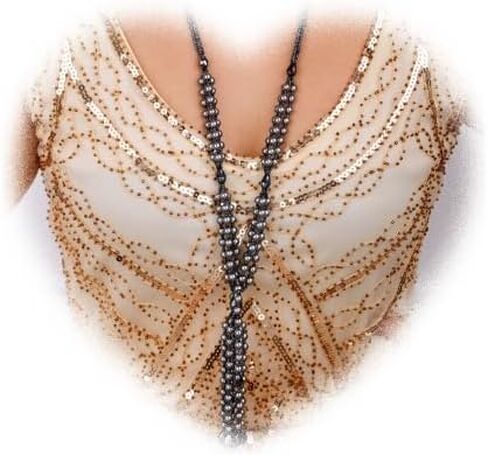Aimimier Bohemian 3-Strand Faux Pearl Knot Beaded Necklace in Saudi Arabia