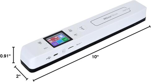 IRIScan Book Portable Scanner Wireless Battery - v5 : 12PPM 1200dpi Hand Scanner, Mini Scanner, PDF Editor, scan to Word, PDF, XLS, SD Card, Document Scanner, SD, scan Thru USB, Win Mac in Saudi Arabia