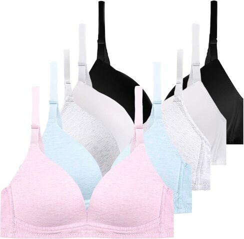 Phennie's Young Girl's Crop Bras Teen Wirefree Thin Cups Breathable Bra Cotton Brassiere in Saudi Arabia