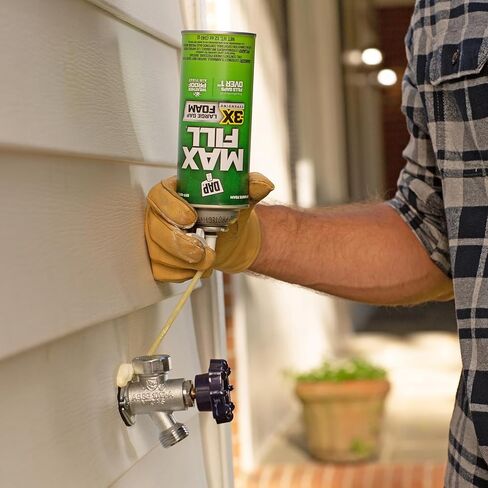 DAP 7565000043 Touch 'n Foam 4001031212 MaxFill أقصى قدر من مانع التسرب الموسع، 12 أونصة، أسمر ضارب للصفرة in Kuwait