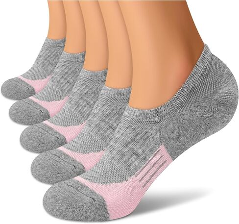 cuangya No Show Socks Women Ankle Running Athletic Non Slip Low Socks 5-Pairs in Saudi Arabia