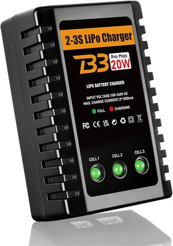 LiPo Battery Charger 2S 3S Balance Charger for 7.4V 11.1V RC Toy & Model in Saudi Arabia