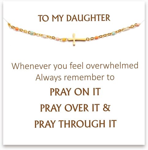 STORYJEWELLERY Daughter Bracelets, To My Daughter Gifts, Daughter Birthday Gift, Gifts for Daughter from Mom and Dad in Saudi Arabia