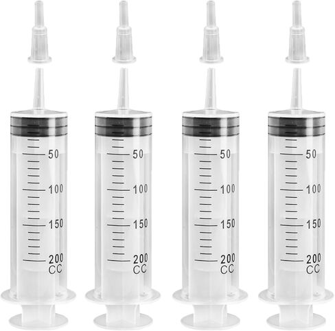 KEWAYO 3 Pack 60ml/cc Plastic Syringe Large Syringes Tools Catheter Tip Individually Sealed with Measurement for Scientific Labs, Measuring Liquids, Feeding Pets, Medical Student, Oil or Glue Applicator in Saudi Arabia