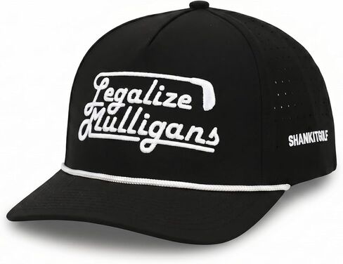 SHANKITGOLF Funny Golf Rope Hat Legalize Mulligans Adjustable Golf Hat Gag Gift Joke Black in Saudi Arabia