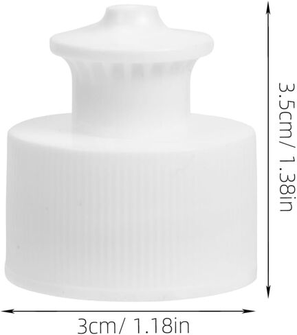 Soda Bottle Caps 20Pcs Push Pull Replacement Caps Sports Bottle Lids Safe Twisted Reusable Plastic Cap Cover Lid for Soda Water s White 3cm Water Replacement in Saudi Arabia