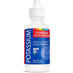Taste N' Score Potassium Liquid Ionic Mineral Supplement; 100% Pure; 110 mg; 72 Servings in Saudi Arabia