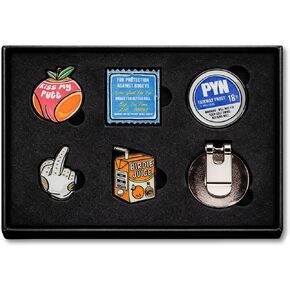 BRIMZ Golf Ball Marker Set – 5 Magnetic Golf Ball Markers with Hat Clip for Convenient Access on The Course in Saudi Arabia