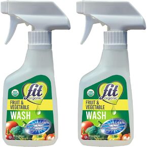 Fit Organic: Produce Wash, Fruit and Vegetable Cleaner, All Natural Insecticide and Wax Remover-12 oz Spray pack of 3 in Saudi Arabia