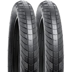 YUNSCM 2-PCS 24" Road Bike Tires 24X3.0/76-507 and 24" Heavy Duty Bike Tubes Schrader Valve AV32mm Compatible with 24 x 3.0 24X3 Fat Bike Bicycle Tires and Tubes (Y-789) in Kuwait