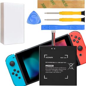 ASDAWN HAC-003 Battery Replacement for Nintendo Switch 2017 Game Console Handhold HAC-001 Internal, Battery for Nintendo Switch 4310mAh HAC-A-BPHAT-CO HAC-S-JP/EU-CO with Tool Kit in Saudi Arabia