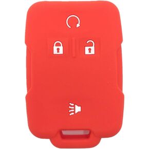 Ezzy Auto زوج من مطاط السيليكون الأسود غطاء مفتاح فوب غطاء مفتاح بدون مفتاح سترة عن بعد حامي الجلد مناسب لسيلفرادو كولورادو جي إم سي سييرا يوكون كاديلاك in Kuwait