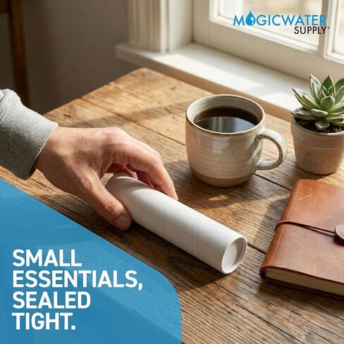 MagicWater Supply Mailing Tube - 1.5 in x 9 in - White - 2 Pack - for Shipping and Storage of Posters, Arts, Crafts, and Documents in Saudi Arabia