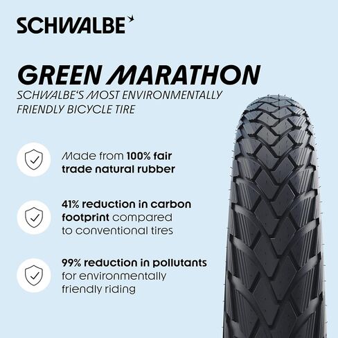 Schwalbe Marathon 16 X 1.35 Wired Tyre with Greenguard Reflex 420g (35-349) in Saudi Arabia
