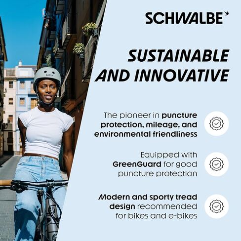 Schwalbe Marathon 16 X 1.35 Wired Tyre with Greenguard Reflex 420g (35-349) in Saudi Arabia