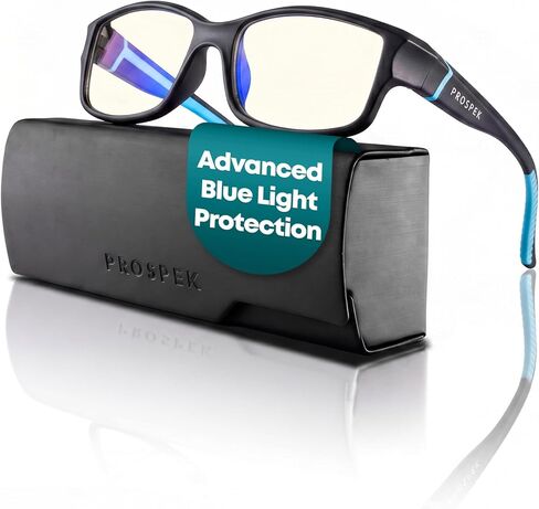 Prospek Gaming Glasses, Blue Light Blocking Glasses Computer Glasses - Peak. Anti Glare, Anti Reflective. Unisex in Saudi Arabia
