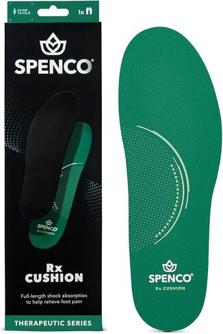 نعل داخلي حذاء Spenco Rx مريح وخفيف الوزن ومبطن لتقويم العظام، للنساء 11-12.5/للرجال 10-11.5 in Kuwait