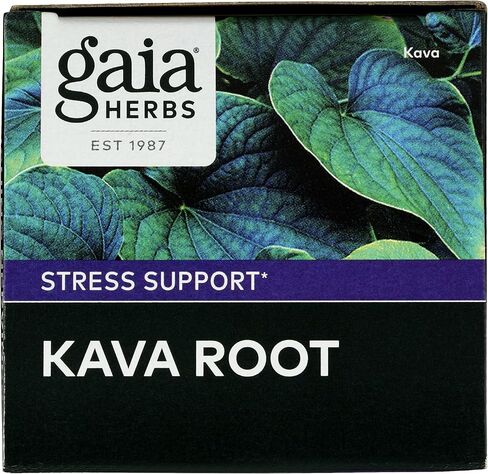 Gaia Herbs Kava Kava Root, Vegan Liquid Capsules, 60 Count - Supports Emotional Balance, Calm & Relaxation, Guaranteed Potency 75mg Active Kavalactones in Saudi Arabia