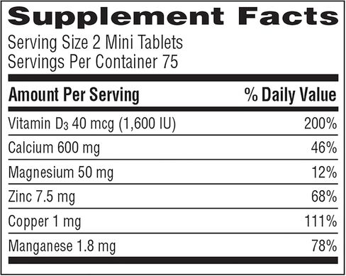 Caltrate 600+D3 Plus Minerals Mini Calcium & Vitamin D3 Supplement Mini Tablet, 600 mg, 150 Count (Pack of 3) in Saudi Arabia