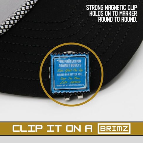 BRIMZ Golf Ball Marker Set – 5 Magnetic Golf Ball Markers with Hat Clip for Convenient Access on The Course in Saudi Arabia