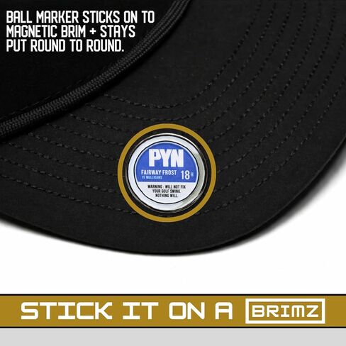 BRIMZ Golf Ball Marker Set – 5 Magnetic Golf Ball Markers with Hat Clip for Convenient Access on The Course in Saudi Arabia