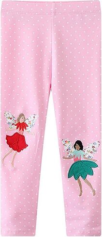 Girl Unicorn Leggings Little Kid Embroidery Rainbow Legging Tights Trousers Slim Long Pants in Saudi Arabia