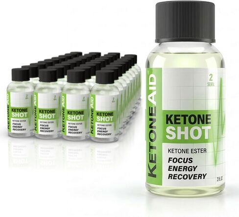 KetoneAid Ketone Shot with Ketone Ester | No Sugar, No Caffeine | 2 Serv. Per Bottle (1 Count) in Kuwait