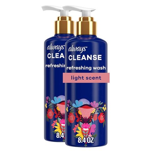 Always Cleanse Feminine Intimate Wash For Women, Ph Balanced For Skin, Lightly Scented, Gynecologist Tested, 8.4 Fl Oz X 2 Bottles (16.8 Fl Oz Total) in Saudi Arabia