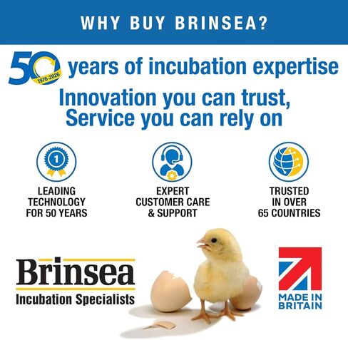 Brinsea Products Usag45C Ovation 56 Eco Automatic Egg Incubator, One Size in Saudi Arabia