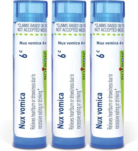 دواء المعالجة المثلية Boiron Nux Vomica 200ck لحرقة المعدة أو النعاس - عبوة من 3 (240 حبة) in Kuwait