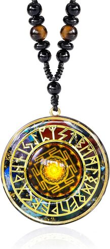 Day Day Up 7 Chakra Gemstone Reiki Healing Crystals Chakra Orgonite Pendant Necklace For Good Luck Yoga Meditation Jewelry in Saudi Arabia