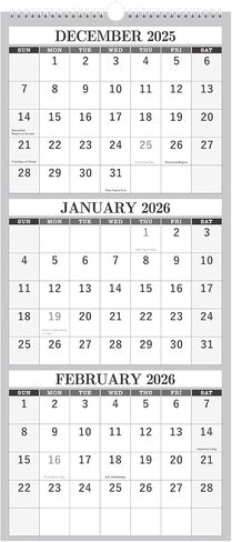 التقويم 2024-2025 - تقويم الحائط 2024 من يوليو 2024 - ديسمبر 2025، 18 تقويم حائط شهري 2024-2025 كبير، 15 بوصة × 11.5 بوصة، تجليد حلزوني، عطلات، كتل كبيرة، ورق سميك، تصميم زهور جميلة in Kuwait