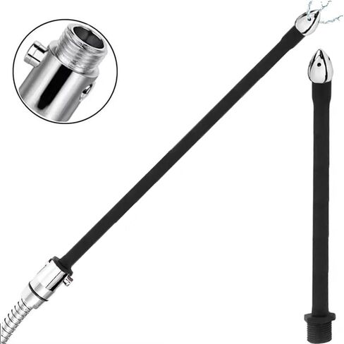 Shower Enema System with Rain Shower Head,Shower Douche for Men and Women Portable Cleaner,Enema Shower Attachment Inclouding 2 Stainless Steel Metal Nozzles,79 Inches Hose and Diverter in Saudi Arabia