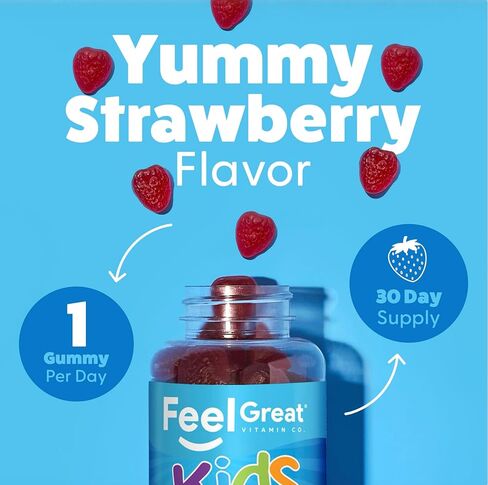 Organic Elderberry Gummies for Kids | Kids Immune Support - Kids Elderberry Gummies with Zinc and Vitamin C - Gluten Free & Vegan Children's Vitamins - 60 Gummies | Sambucus Nigra Supplement in Saudi Arabia