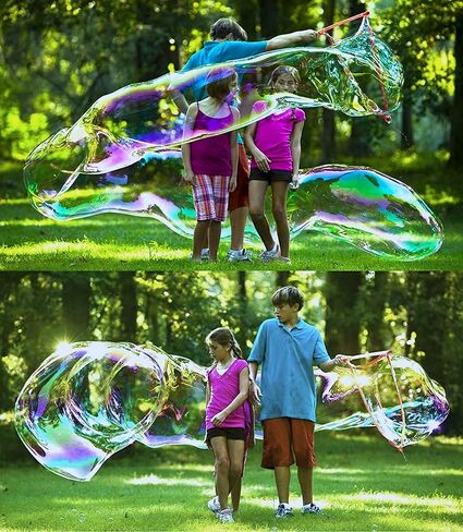 BUBBLETHING Giant Bubble Mix | Concentrate Makes 7 Gallons Big Bubble Solution for Kids All Ages | Certified Non Toxic | Refills Giant Bubble Wands, Toys, Makers | Nontoxic Certified in Saudi Arabia