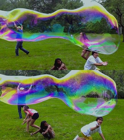 BUBBLETHING Giant Bubble Mix | Concentrate Makes 7 Gallons Big Bubble Solution for Kids All Ages | Certified Non Toxic | Refills Giant Bubble Wands, Toys, Makers | Nontoxic Certified in Saudi Arabia