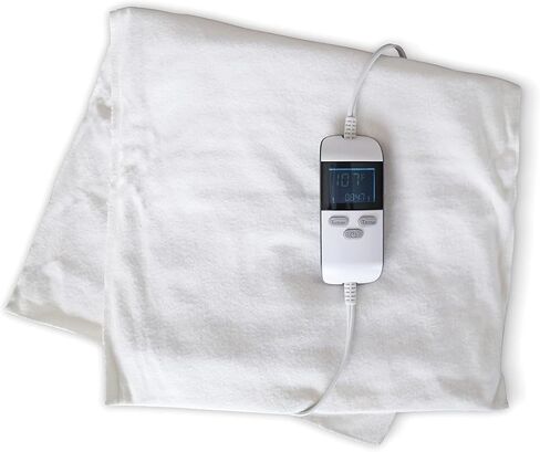 Moist Heating Pad with Auto Shut Off for Cramps and Back Pain by ThermoRelief - Extra Hot Medical Grade Digital Electric Pad (Medium) Ivory in Saudi Arabia