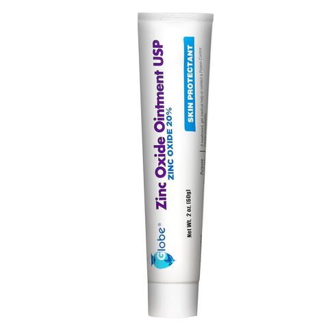 GLOBE Zinc Oxide Ointment 20%, 2 Ounce Tube, Advanced Skin Protection, for Diaper Rash, Relief from Poison Ivy, Sumac & Oak, Protects from Wetness, Protects Chafed Skin in Saudi Arabia