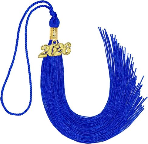 2024 Tassel Graduation Black and Gold Graduation Tassel 2024 with Date Charm (Mixed Black and Gold) in Saudi Arabia