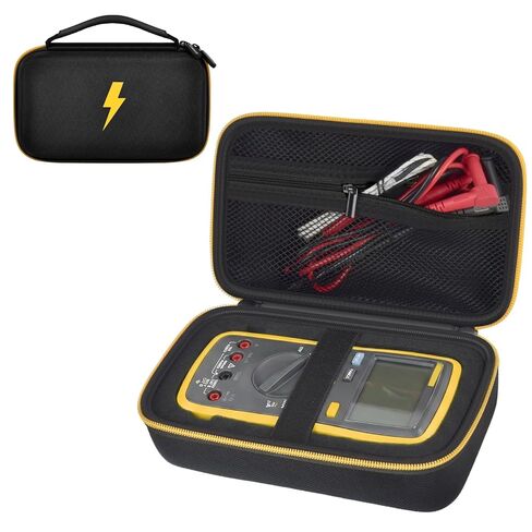 حافظة متوافقة مع Fluke 117/115/ 116/ 87V/ 88V/ 101، تناسب أيضًا Crenova MS8233D / Neoteck 8233D PRO/AstroAI TRMS 6000 عداد عداد فولت رقمي المتعدد والمزيد مع DIY Foam in Kuwait
