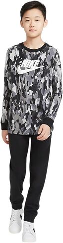 Nike Boy's Sportswear Pants, Black/White, Small in Saudi Arabia
