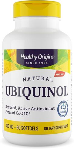 Healthy Origins Ubiquinol (Active Form of CoQ10), 300 mg - Activated Form of CoQ10 - Kaneka Ubiquinol Supplements for Heart Health & Antioxidant Support - Gluten-Free & Non-GMO - 60 Softgels in Saudi Arabia