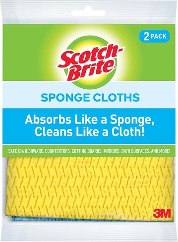 Scotch-Brite Sponge Cloth, Swedish Dish Cloths, Reusable Alternative to Paper Towels, 24 Sponge Cloths in Saudi Arabia