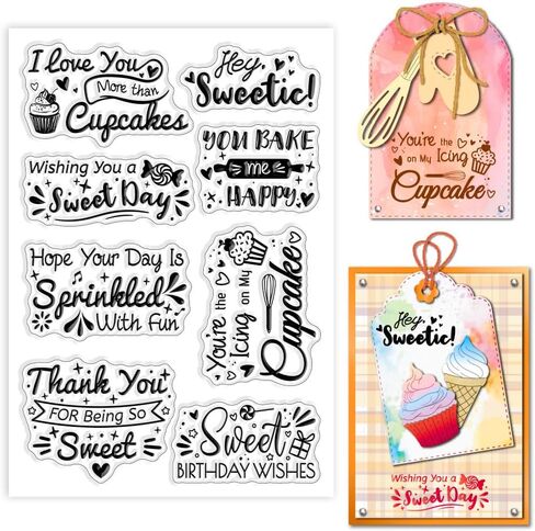 GLOBLELAND Happy New Year Words Clear Stamps for DIY Scrapbooking Greetings and Blessings Silicone Clear Stamp Seals Transparent Stamps for Cards Making Photo Album Journal Home Decoration in Saudi Arabia