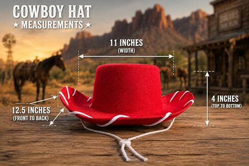 Jacobson HAT CO Childs Western Jessie Style Kids Cowboy Ranch Hat Red (Child Size) in Saudi Arabia