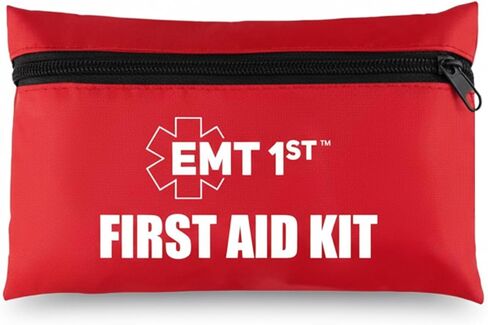 مجموعة الإسعافات الأولية لمستجيب الطوارئ الأول EMT | حقيبة الصدمات الطبية للتأهب للكوارث | مثالي للحياة البرية والتخييم والمنزل والسيارة والمكتب | تأتي مجموعاتنا خفيفة الوزن مع 40 عنصرًا فريدًا in Saudi Arabia
